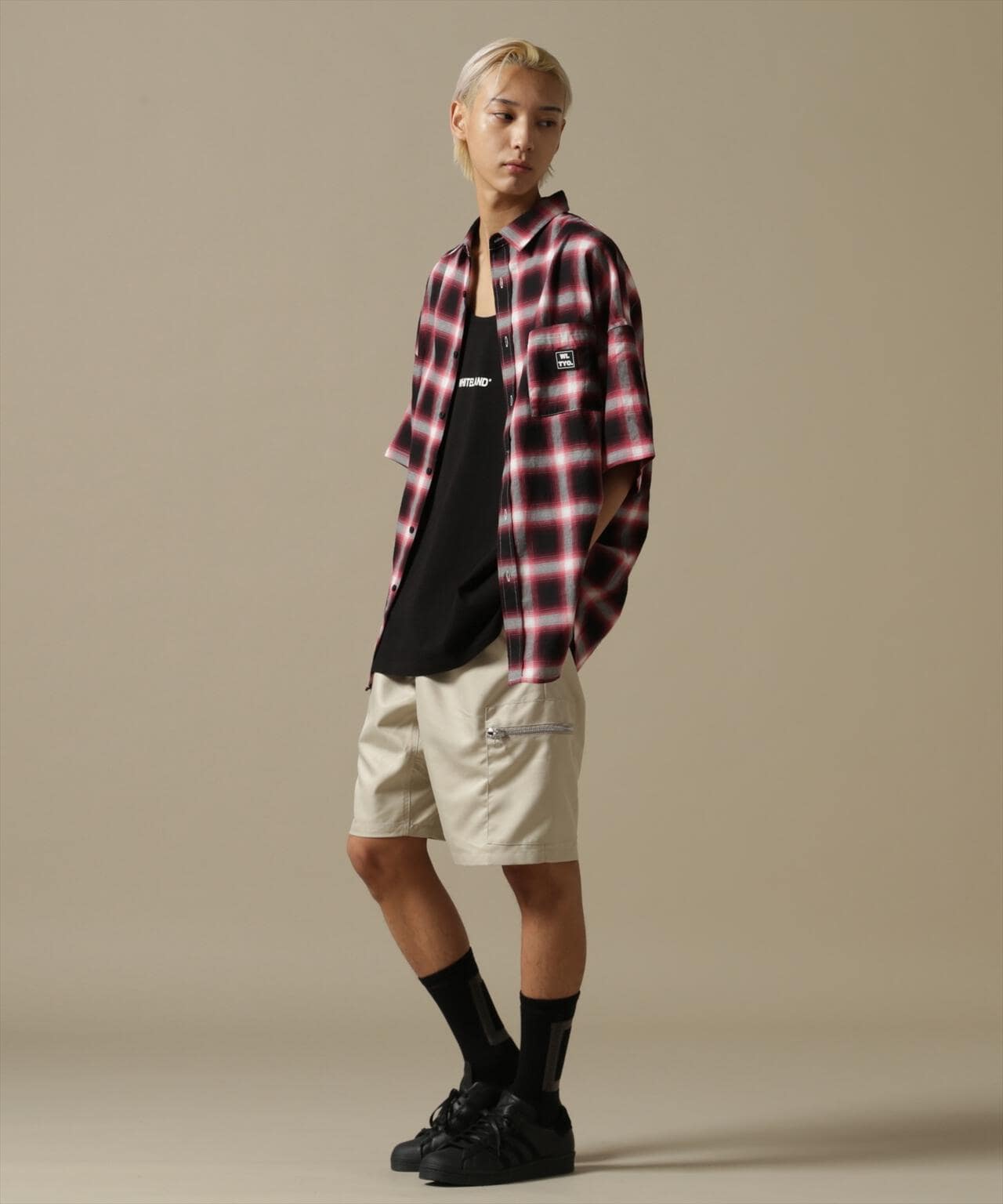 【WEB&DEPOT限定】WHITELAND/OWL/OMBRE CHECK S/S SHIRT