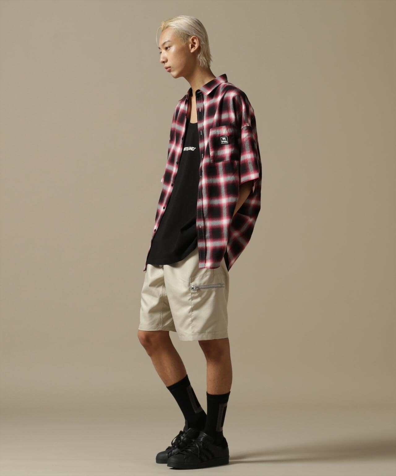 【WEB&DEPOT限定】WHITELAND/OWL/OMBRE CHECK S/S SHIRT