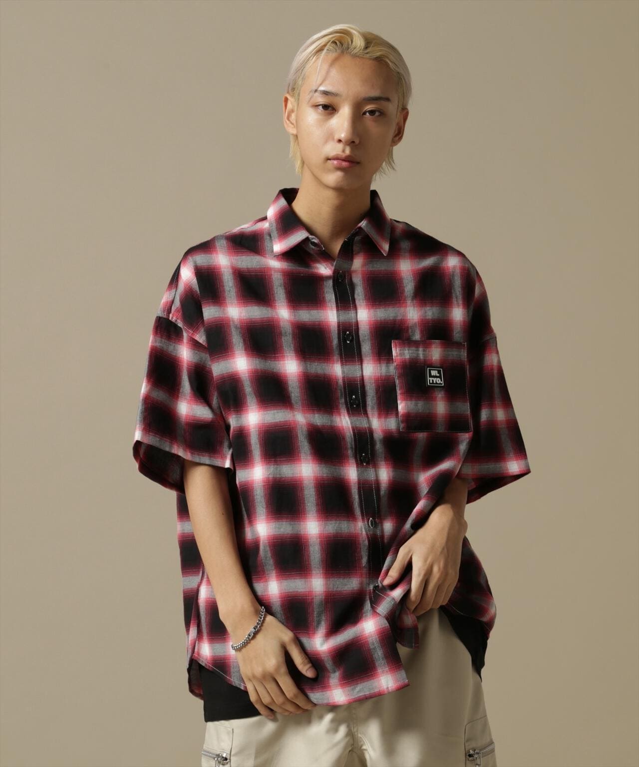 【WEB&DEPOT限定】WHITELAND/OWL/OMBRE CHECK S/S SHIRT
