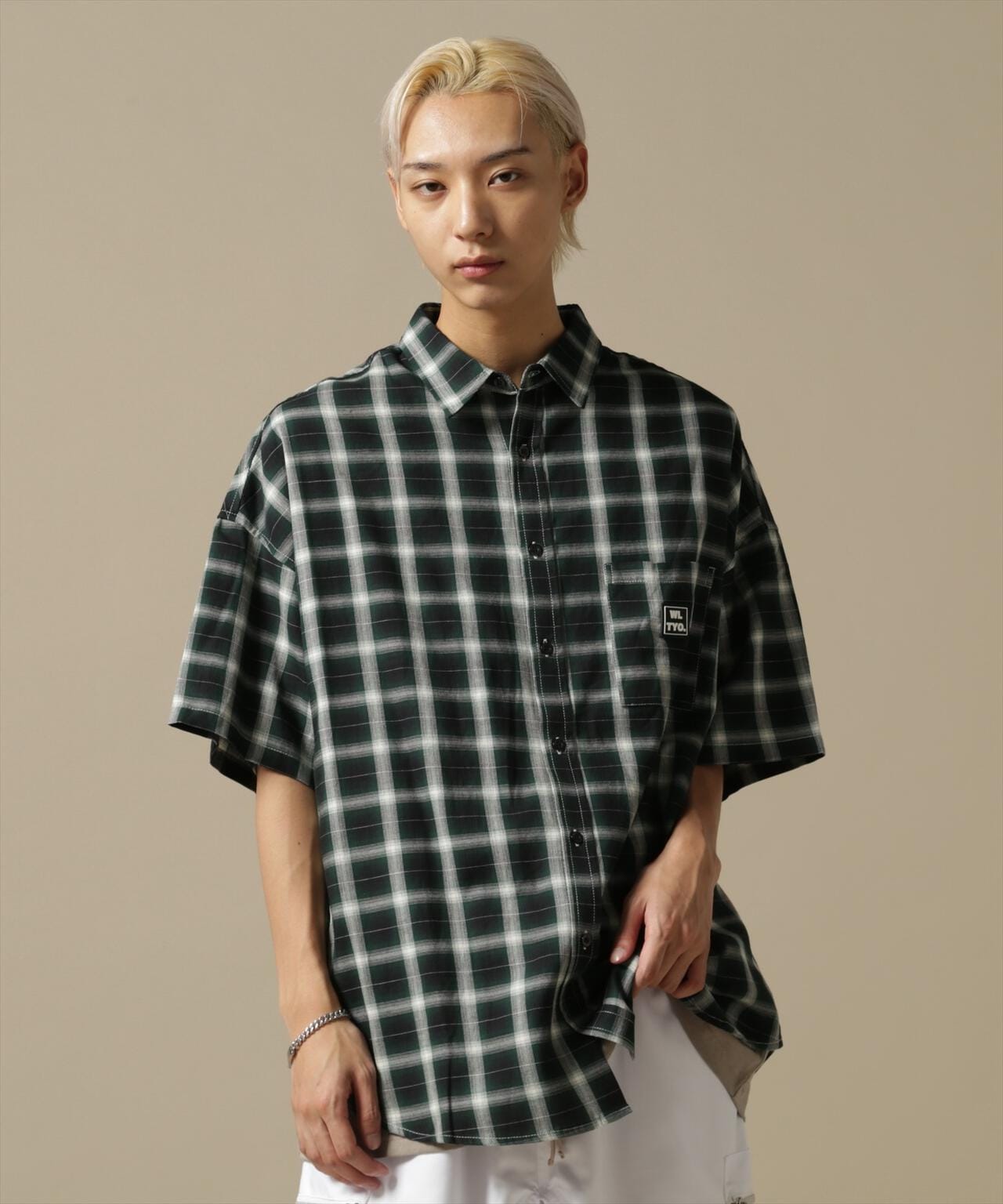 【WEB&DEPOT限定】WHITELAND/OWL/OMBRE CHECK S/S SHIRT