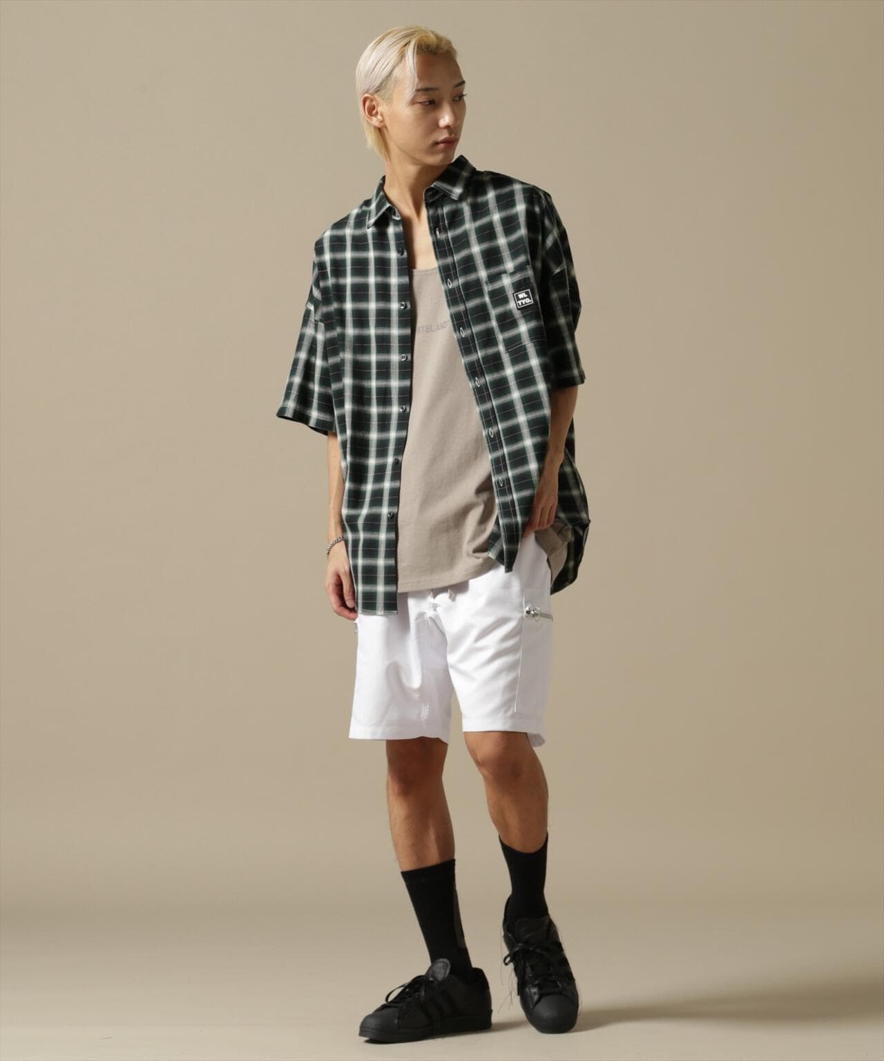 【WEB&DEPOT限定】WHITELAND/OWL/OMBRE CHECK S/S SHIRT