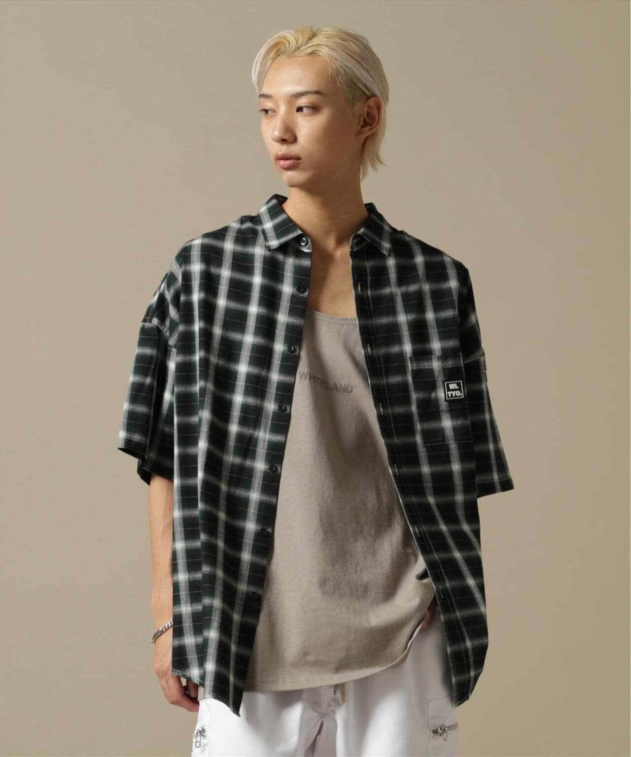 【WEB&DEPOT限定】WHITELAND/OWL/OMBRE CHECK S/S SHIRT