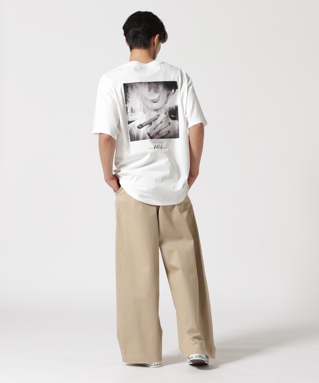 【WEB&DEPOT限定】A4A/エーフォーエー/SMOKE s/s TEE