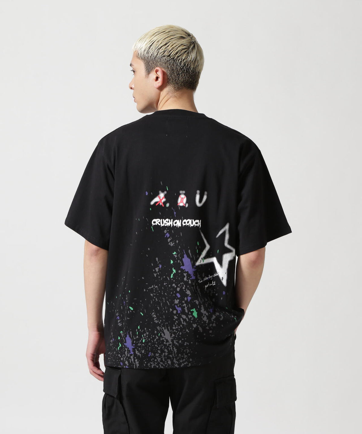 【WEB&DEPOT限定】UMLAUT/ウムラウト/タギング ペイントTEE