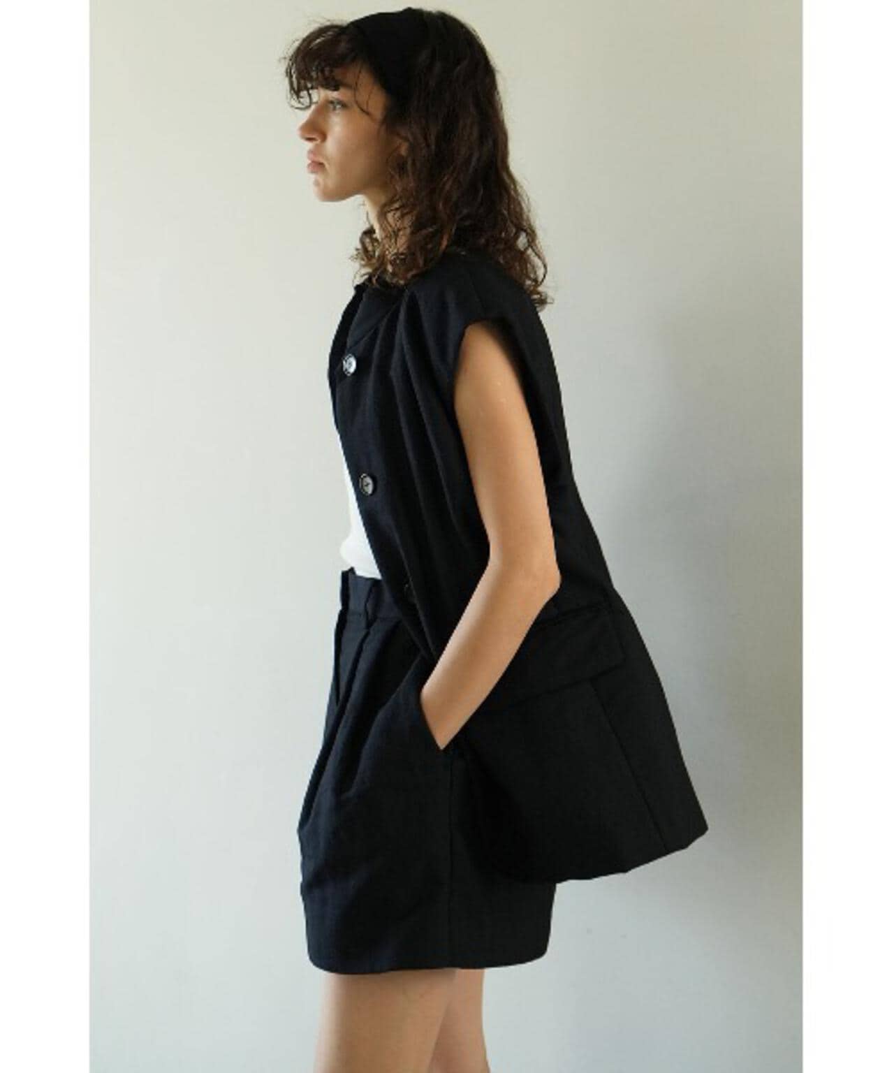 CLANE/クラネ/PADDED MESH VEST