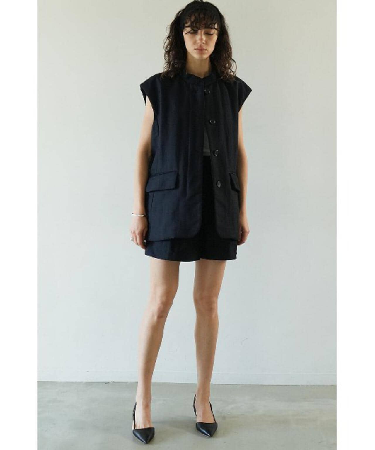 CLANE/クラネ/PADDED MESH VEST