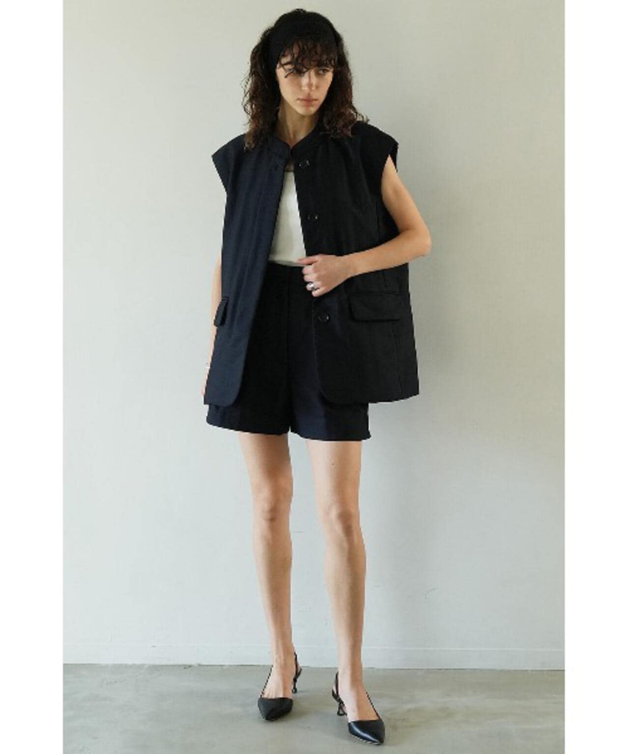 CLANE/クラネ/PADDED MESH VEST