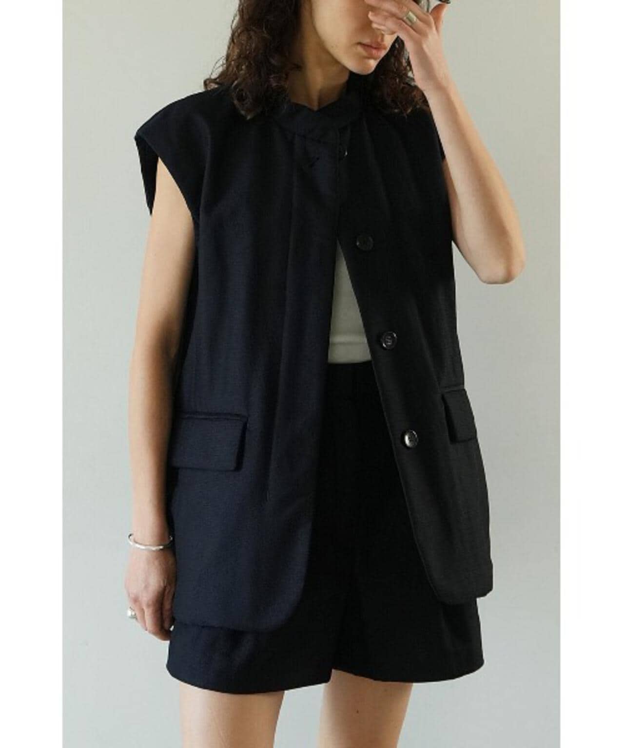 CLANE/クラネ/PADDED MESH VEST