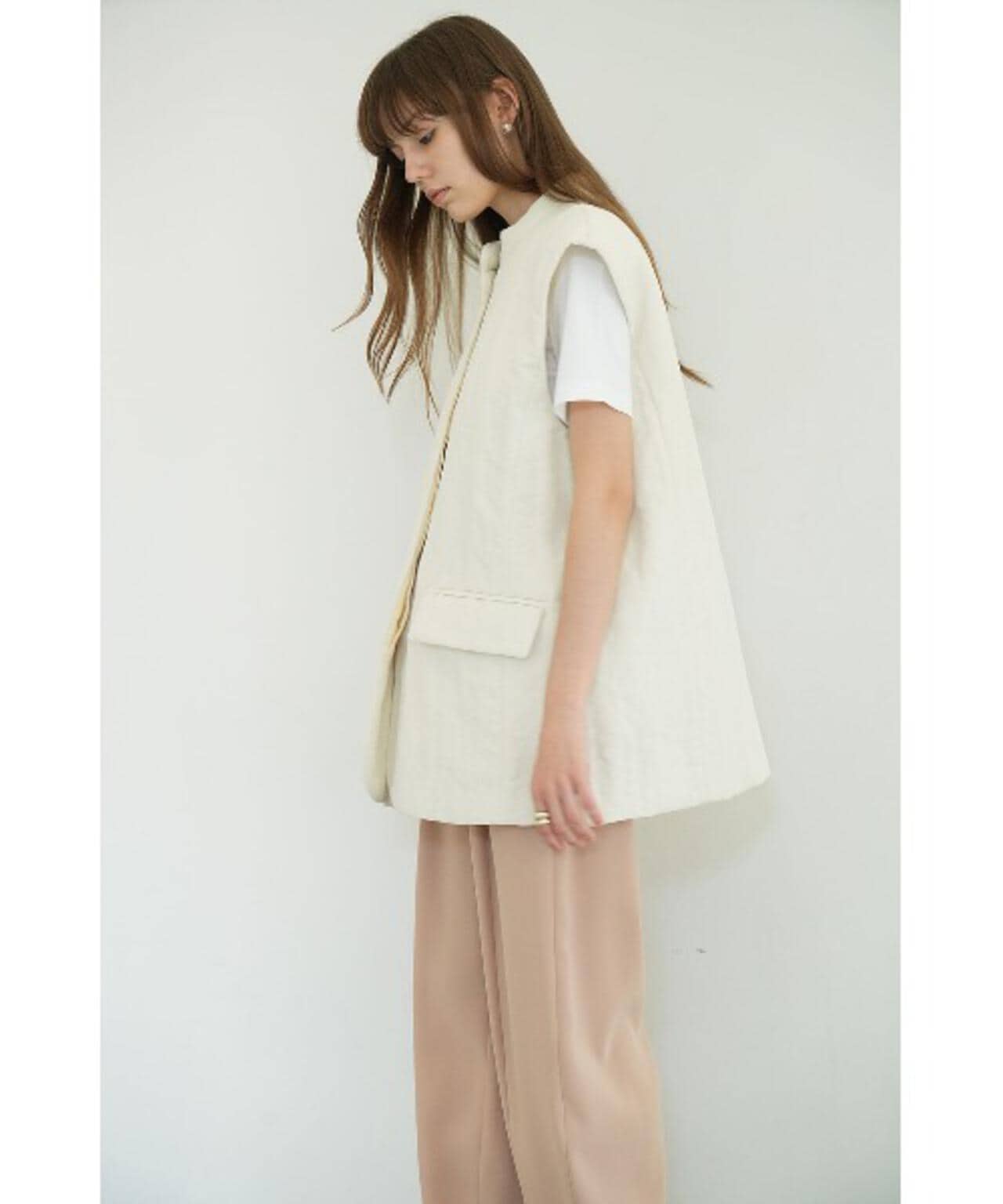 CLANE/クラネ/PADDED MESH VEST