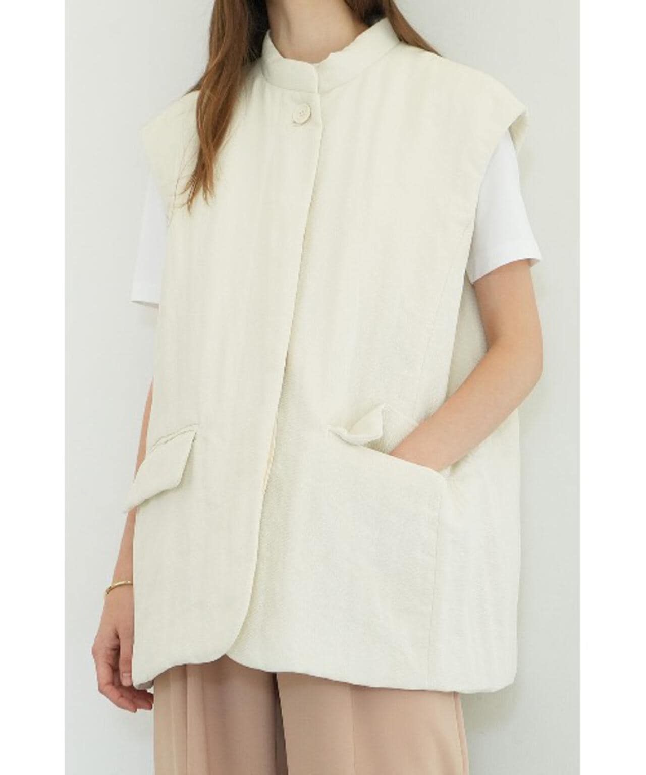 CLANE/クラネ/PADDED MESH VEST