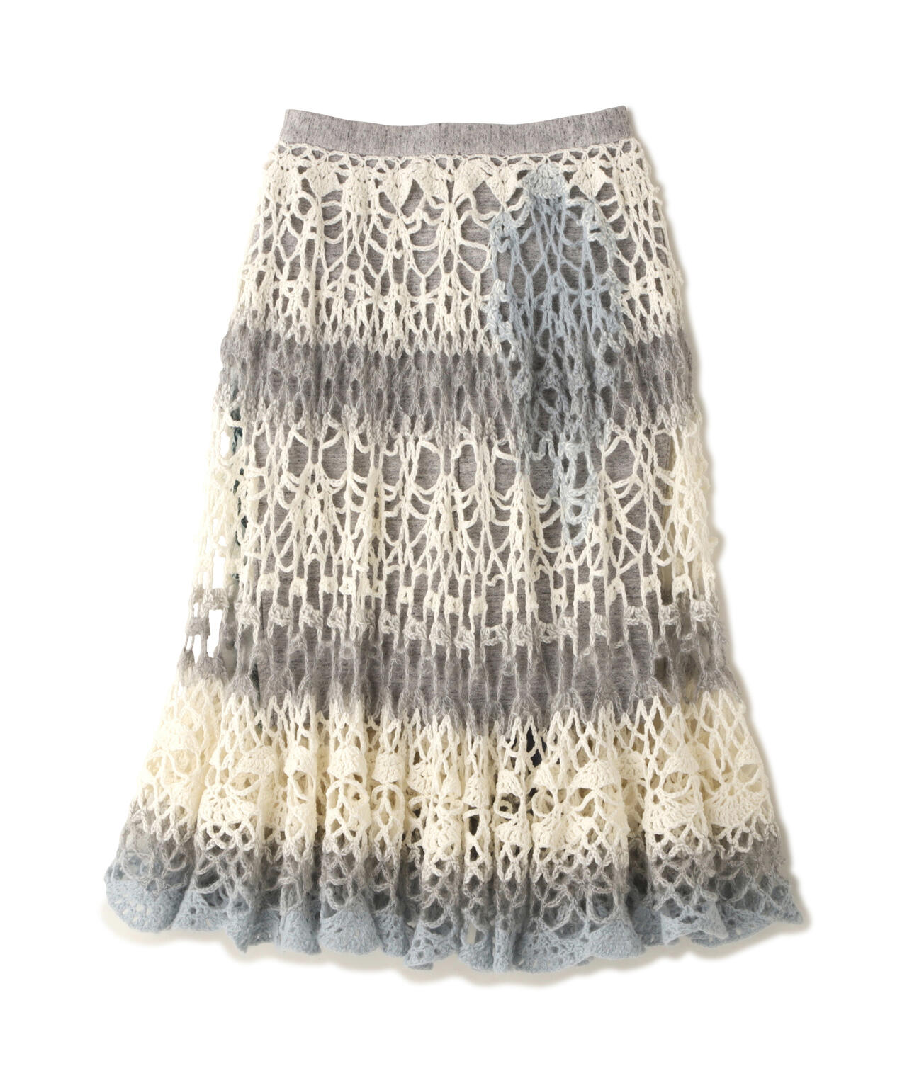 (un)decided/アンディサデッド/Complex Gradient Crochet Knit