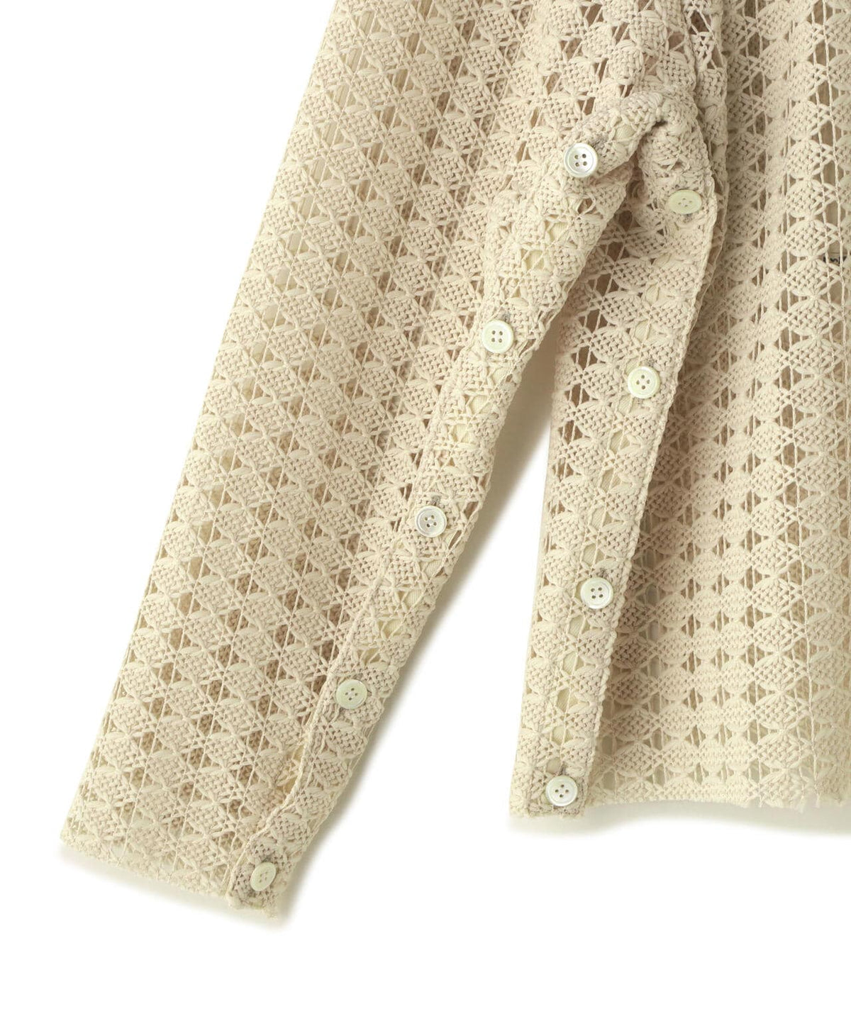 (un)decided/アンディサデッド/Distinctive Wave Knit Shirt