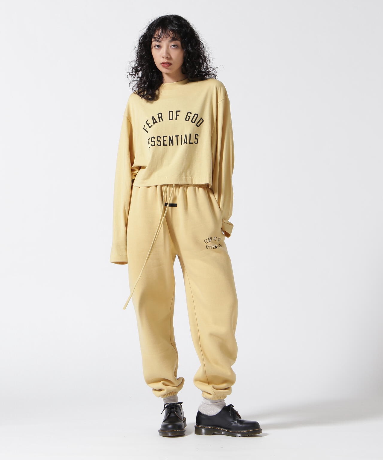 Fear of God ESSENTIALS/FOG エッセンシャルズ/【WOMENS】TRI-BLEND CROPPED L/S TEE