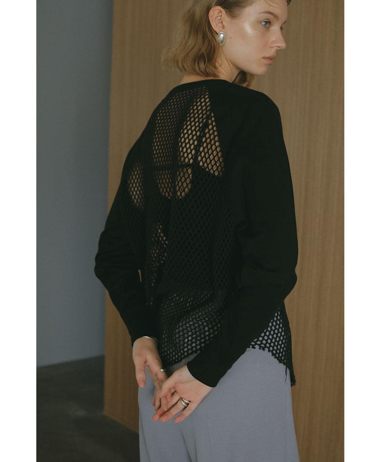 MANOF/マノフ/MESH RAGLAN CUT TOPS