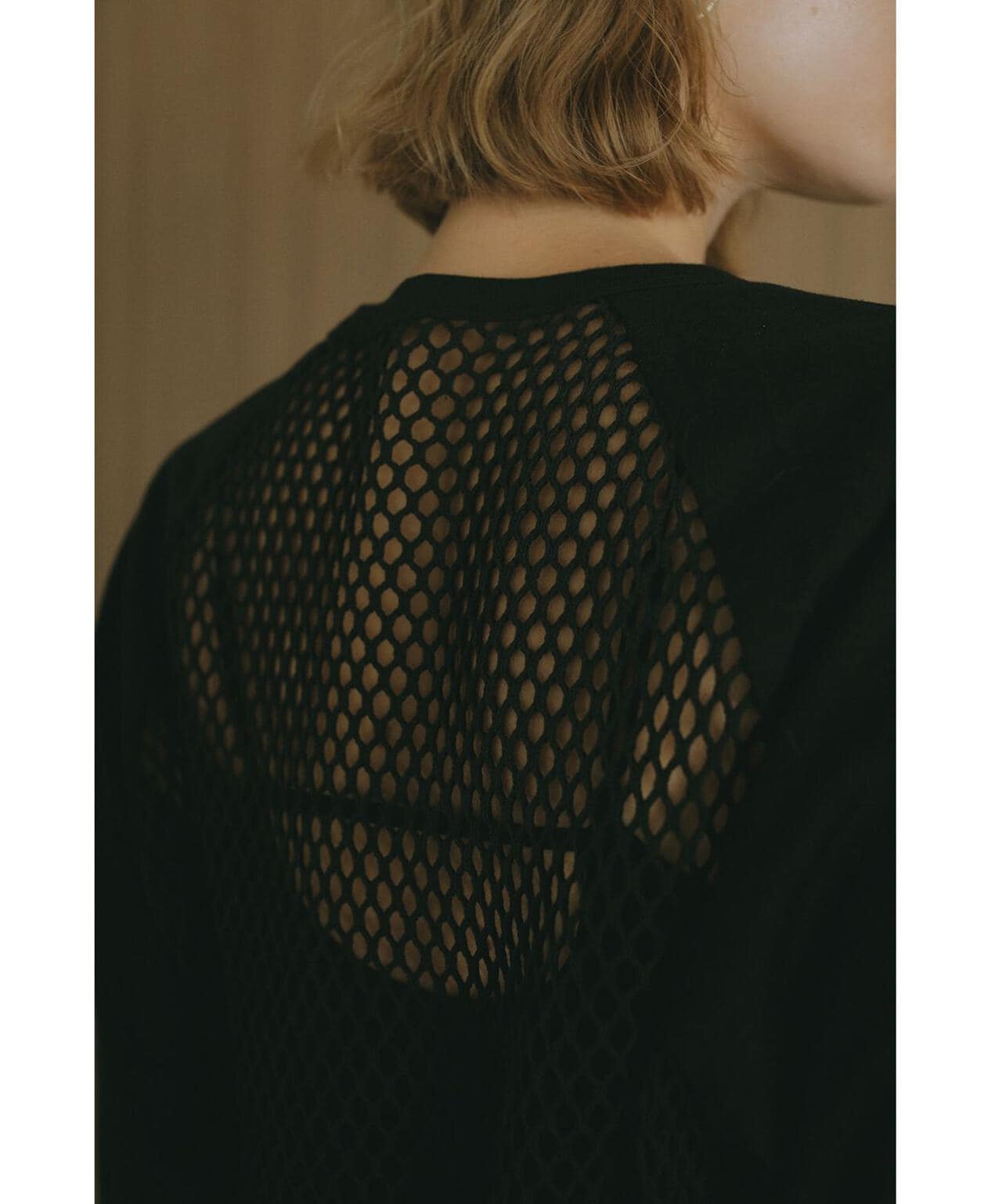 MANOF/マノフ/MESH RAGLAN CUT TOPS