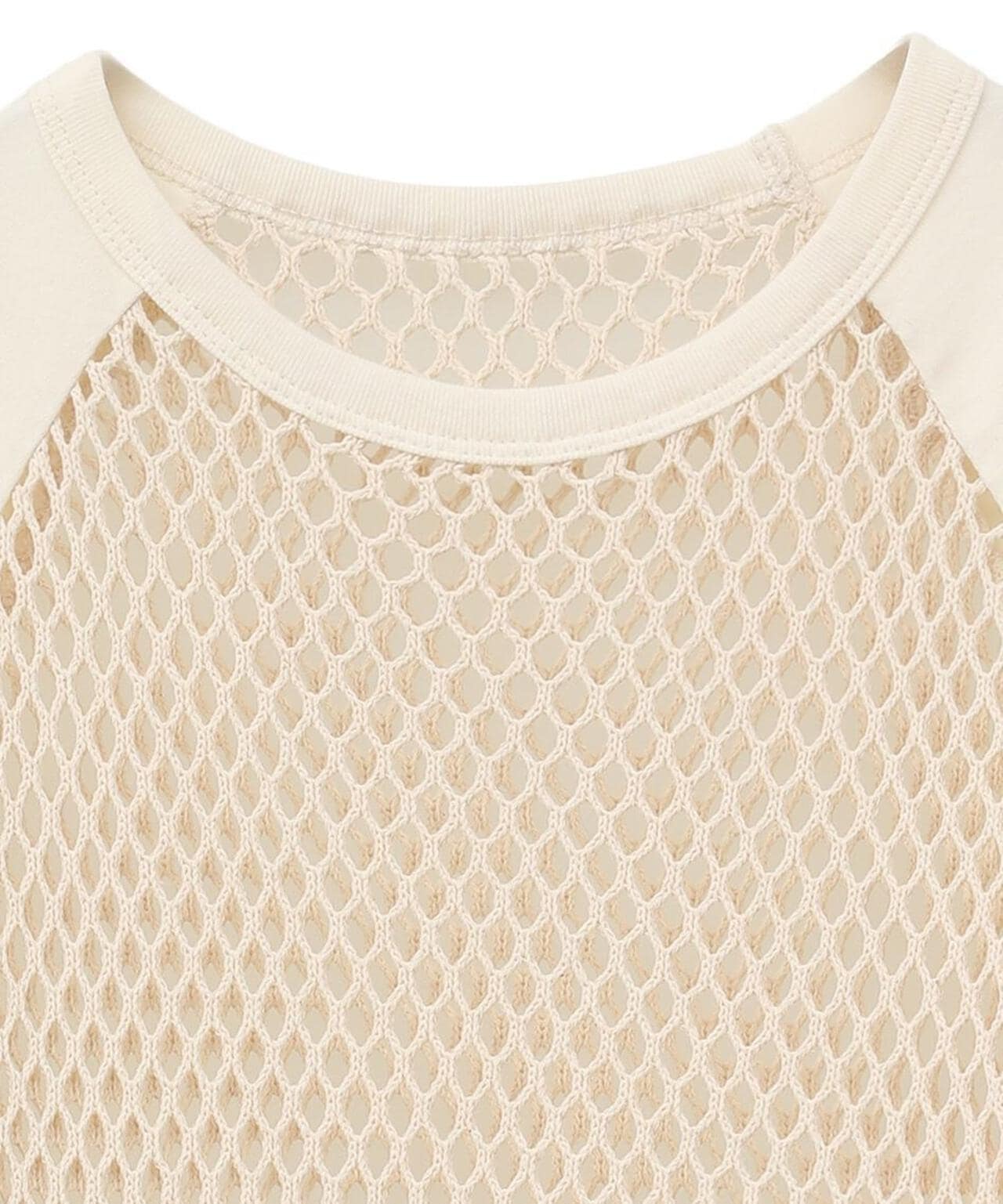 MANOF/マノフ/MESH RAGLAN CUT TOPS