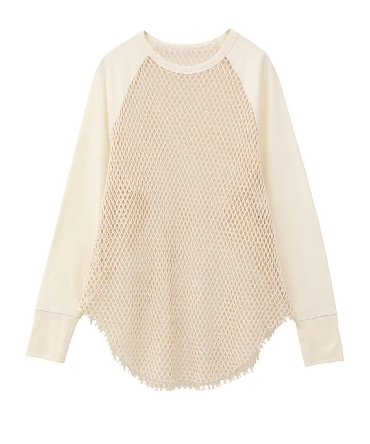 MANOF/マノフ/MESH RAGLAN CUT TOPS