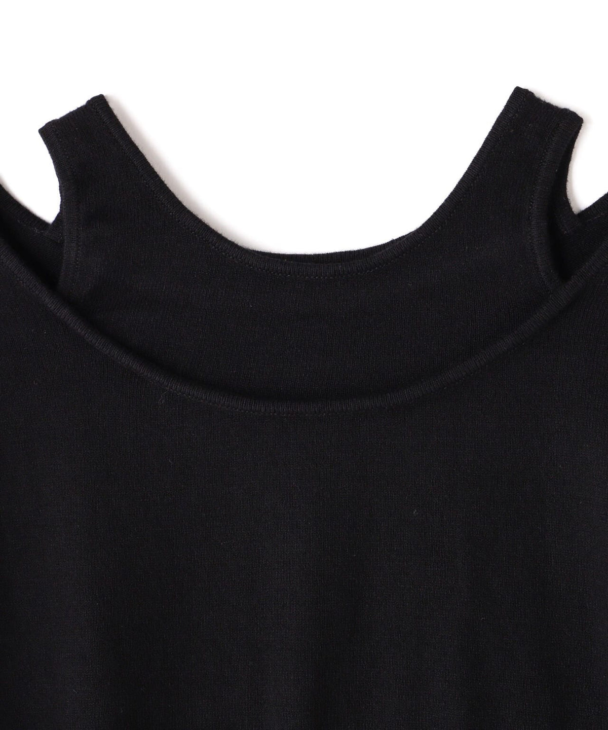 MANOF/マノフ/NECK LAYERED KNIT TOPS