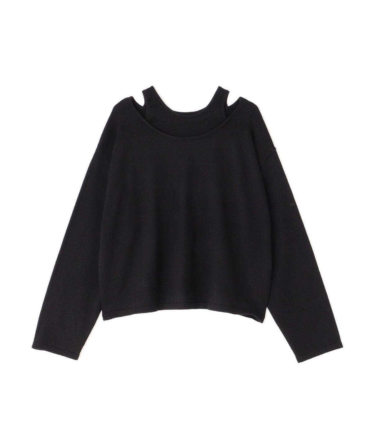 MANOF/マノフ/NECK LAYERED KNIT TOPS