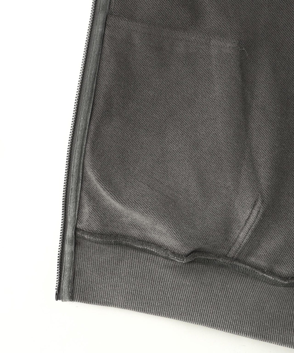 UNKNOWNLONDON/アンノウンロンドン/WASH GREY×BLACK CROSS ZIP HOODIE