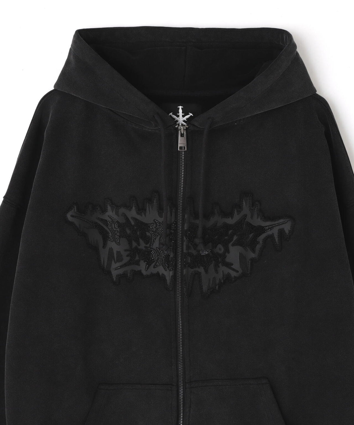 UNKNOWN LONDON/アンノウンロンドン/DAGGER PATCH ZIP HOODIE