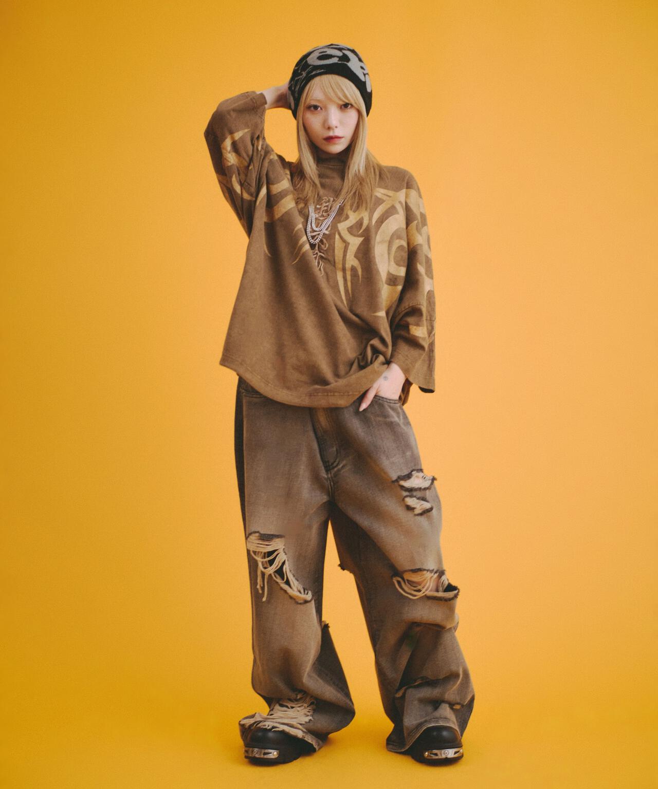 GALFY/ガルフィー/【LHP別注】ピグメントドルマン中二病BIG TEE