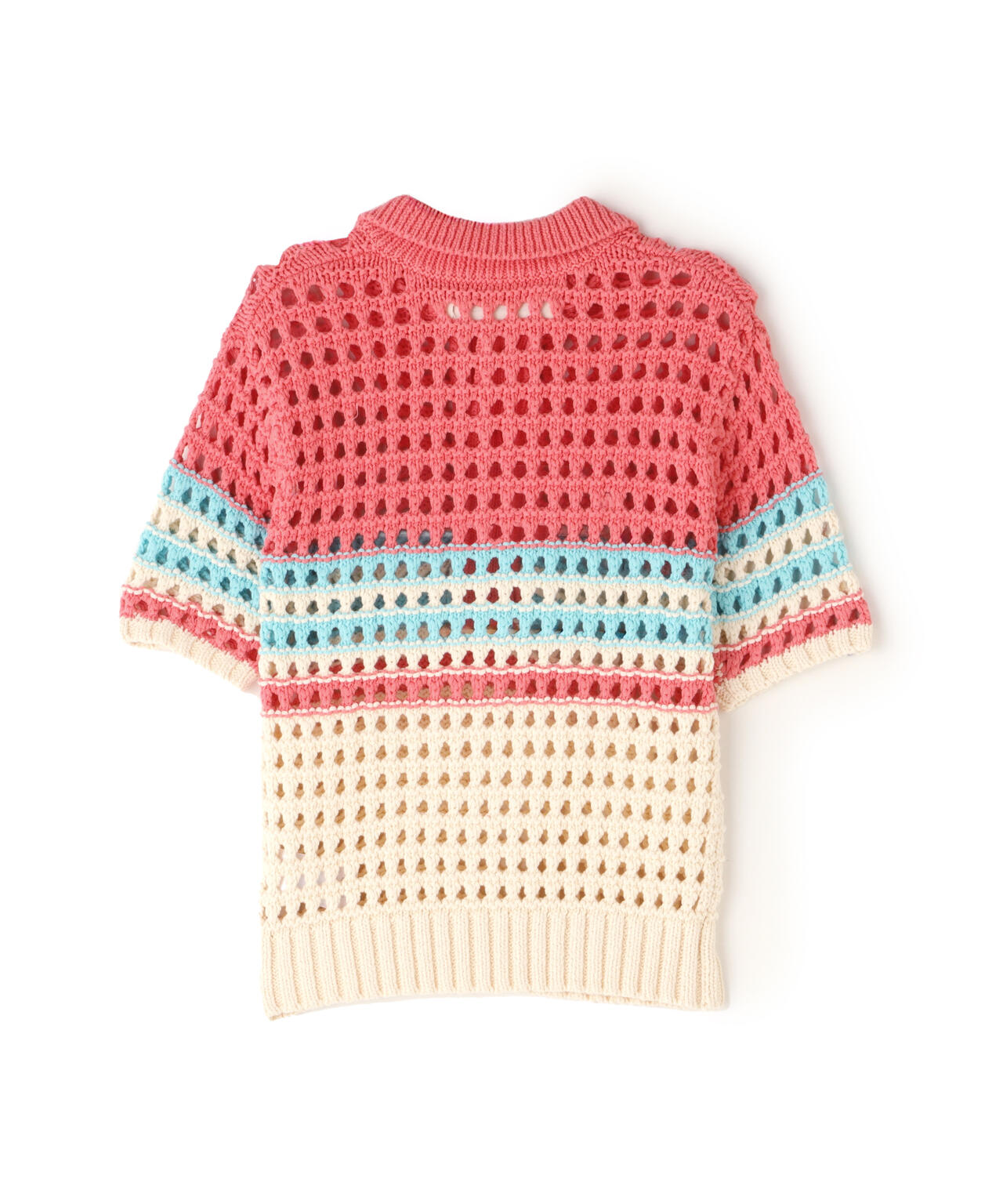 VOLTAGE CONTROL FILTER/ヴォルテージコントロールフィルター/MESH BORDER TIGHT KNIT POLO