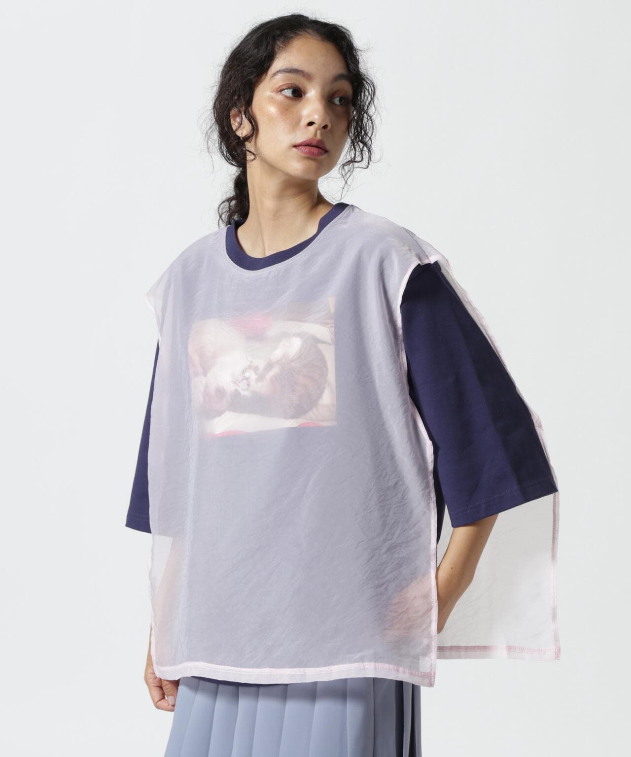 neuron/にゅうろん/レイヤードかまたくん&ゴンザレスTシャツ
