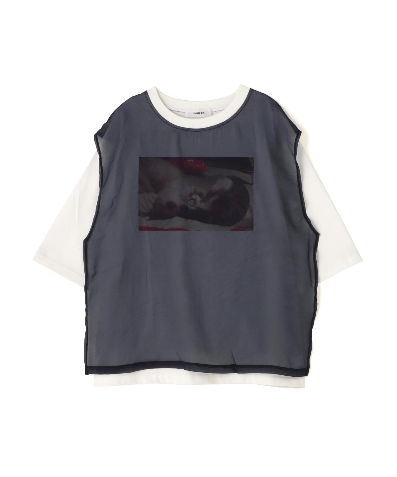 neuron/にゅうろん/レイヤードかまたくん&ゴンザレスTシャツ