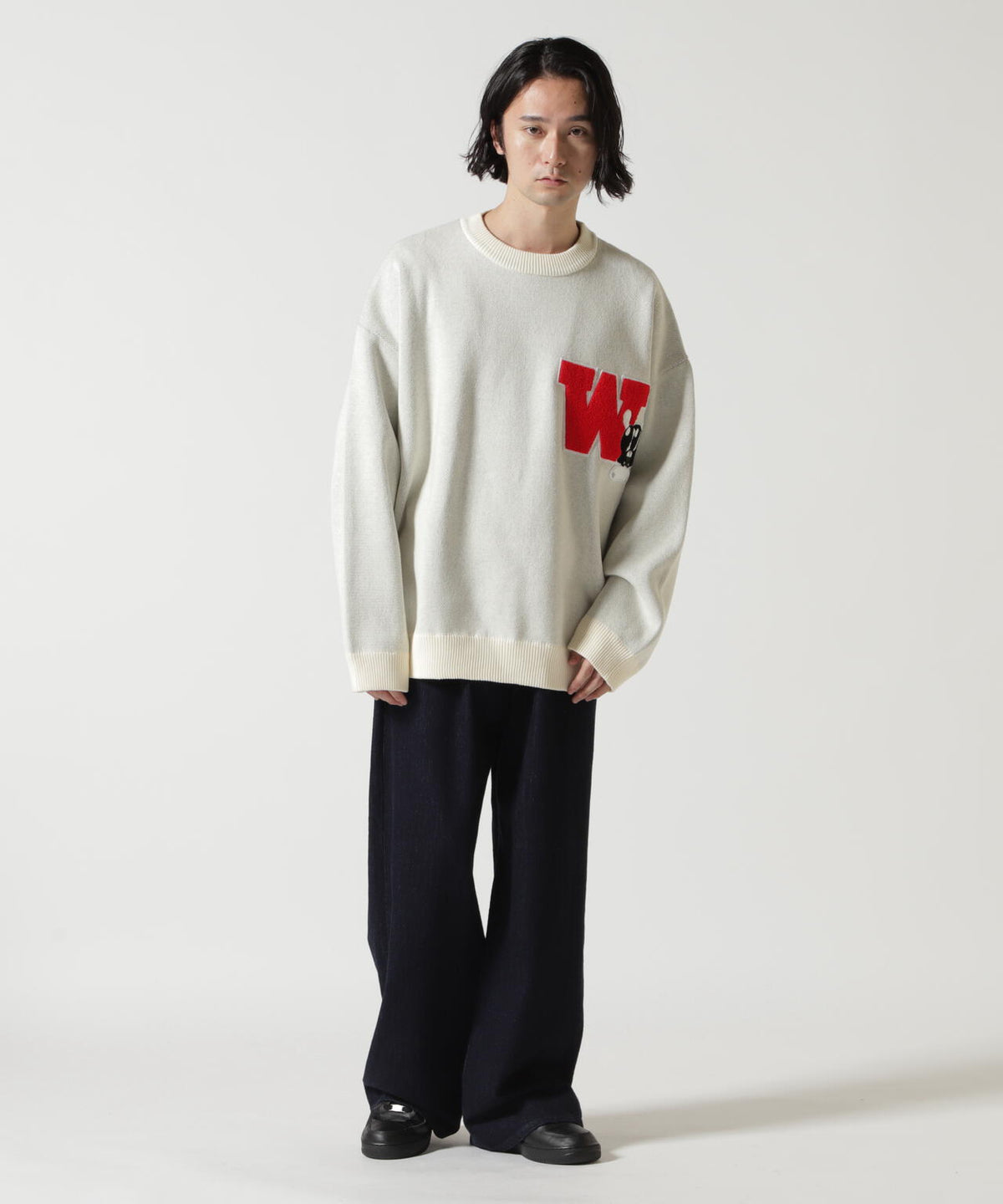 SKOLOCT×WHITELAND/スコロクト×ホワイトランド/DOLLAR PULL KNIT