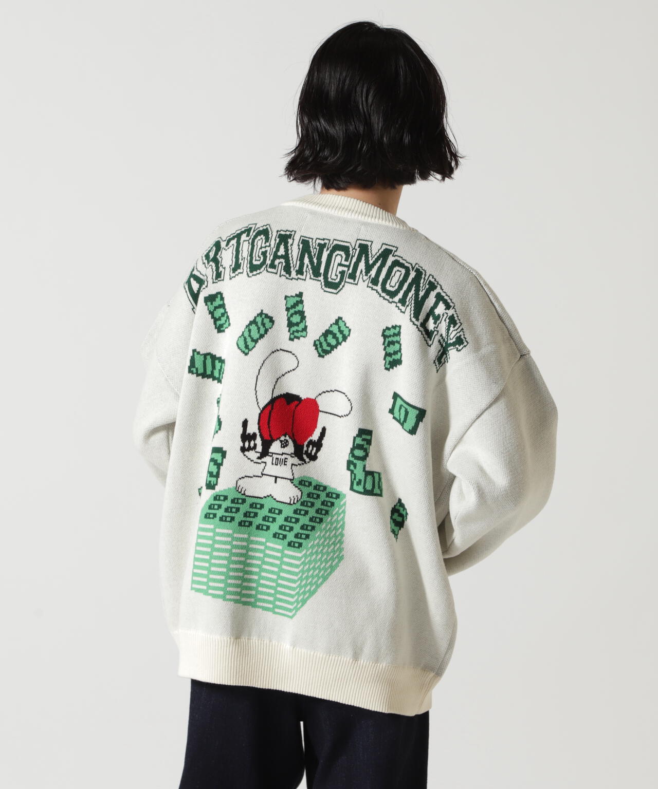 SKOLOCT×WHITELAND/スコロクト×ホワイトランド/DOLLAR PULL KNIT