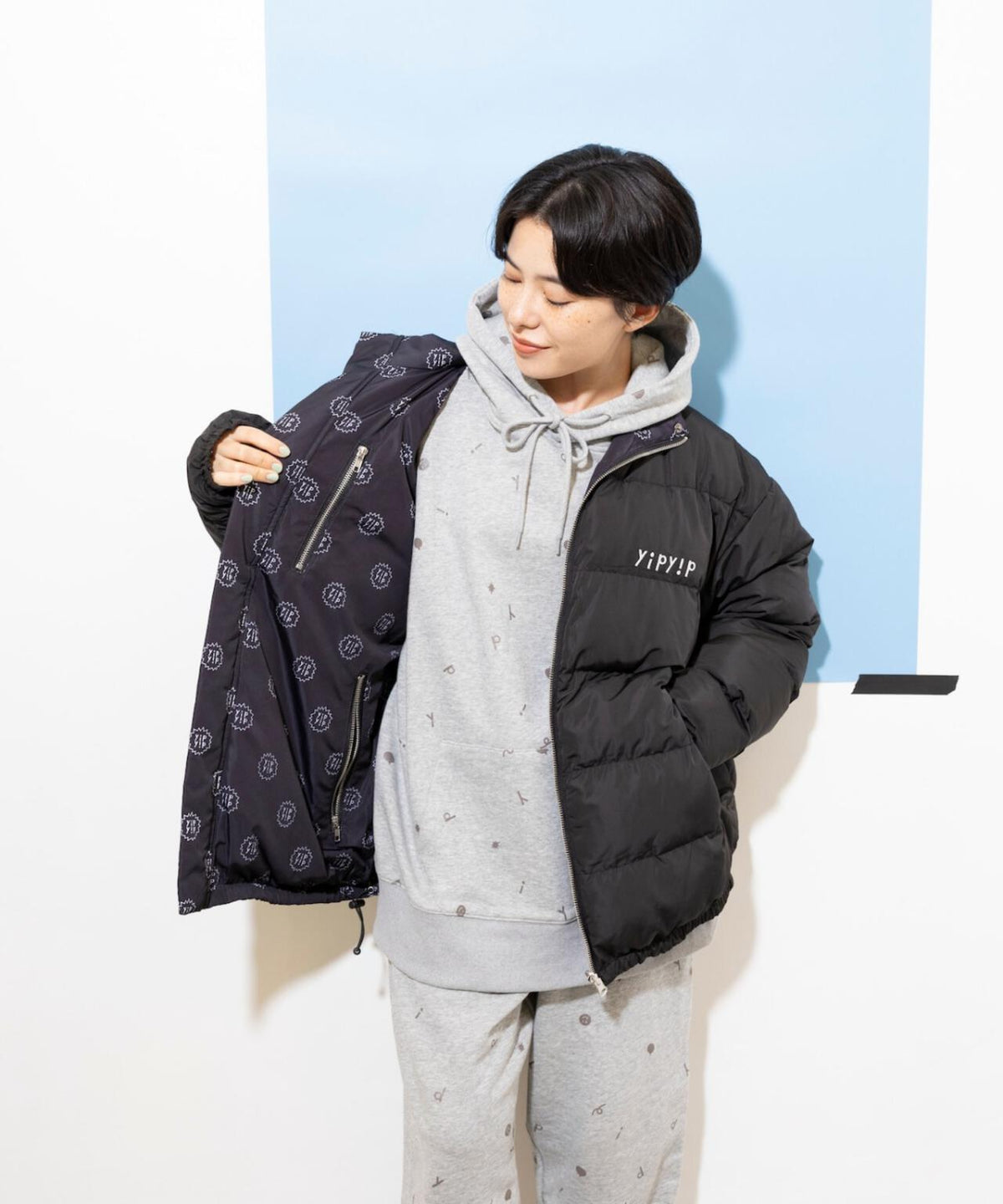 yipyip/イップイップ/REVERSIBLE DOWN JACKET