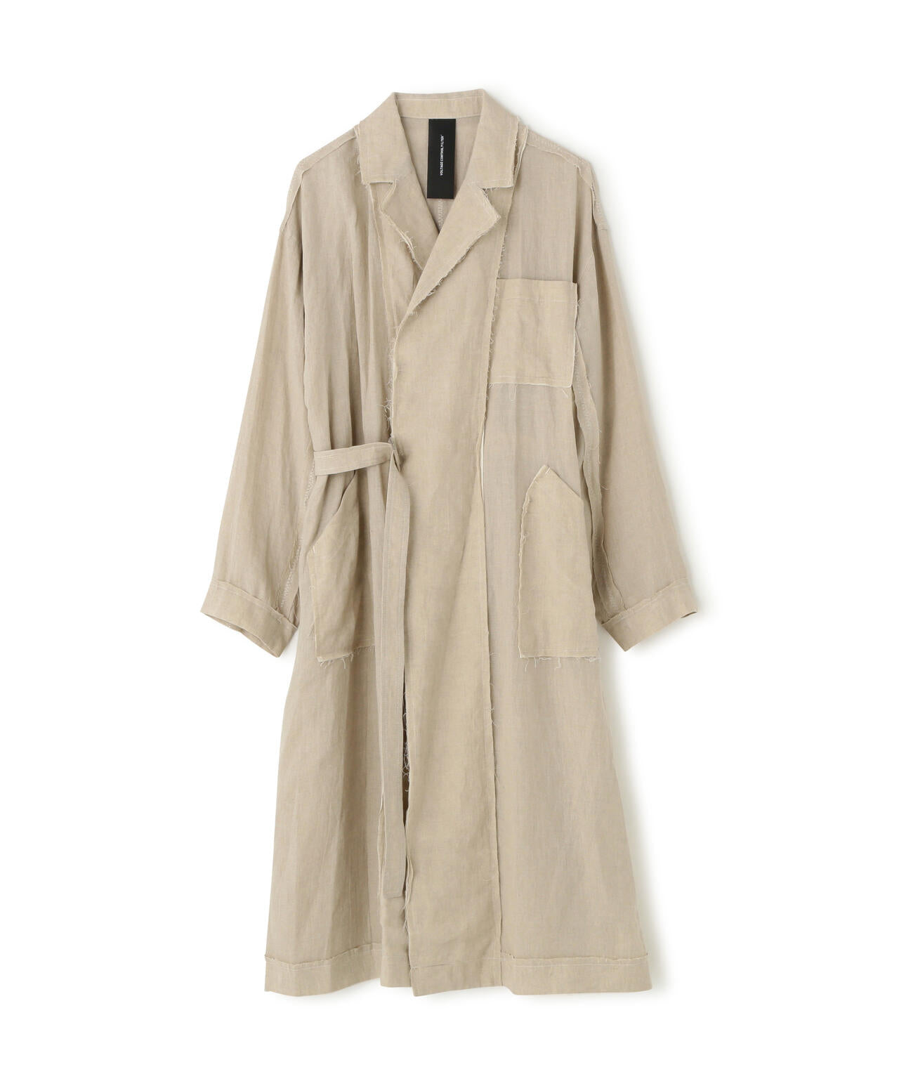 VOLTAGE CONTROL FILTER/ヴォルテージコントロールフィルター/Linen Tielocken Coat