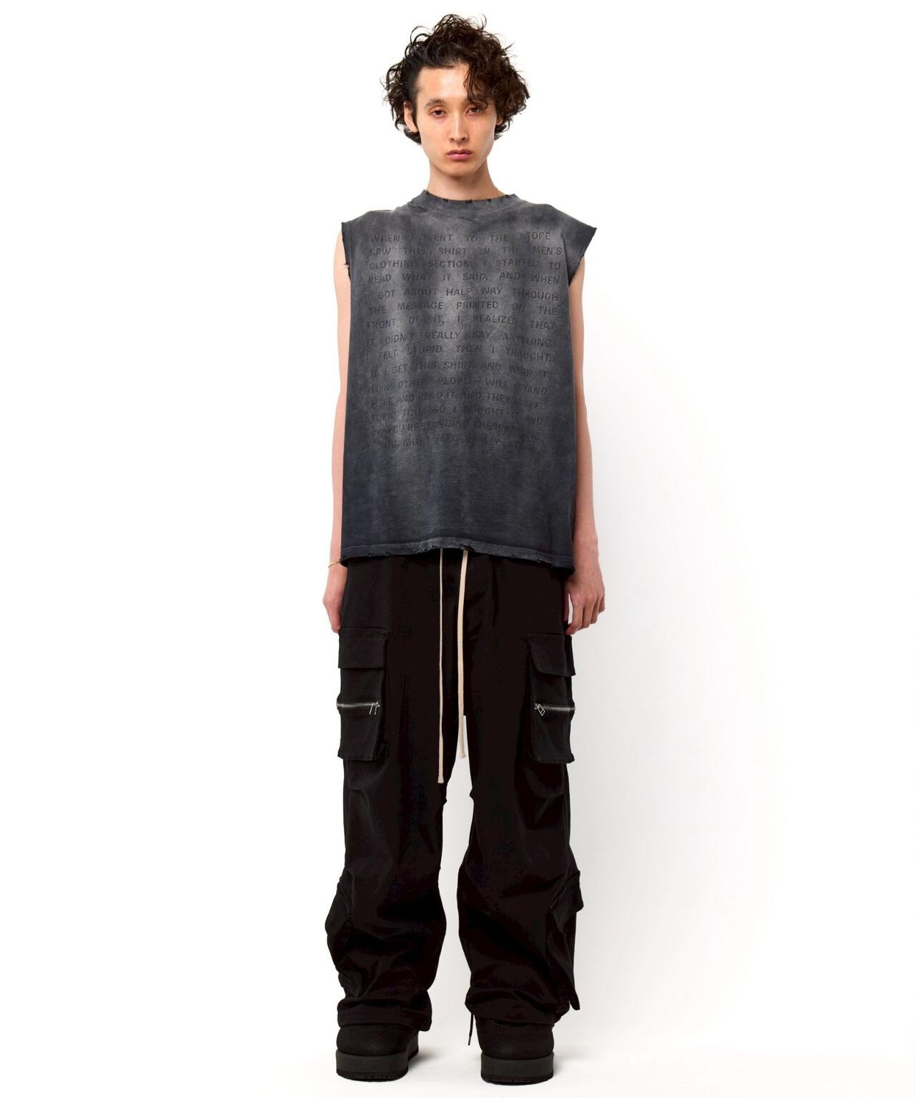 DankeSchon/ダンケシェーン/PREMIUM SUPER STRETCH TC BLACK WIDE ZIP POCKET PANT