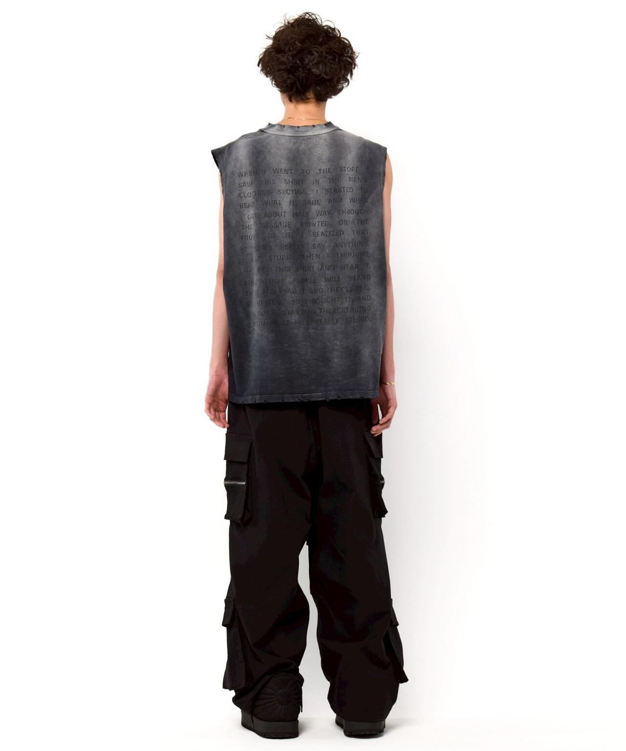 DankeSchon/ダンケシェーン/PREMIUM SUPER STRETCH TC BLACK WIDE ZIP POCKET PANT