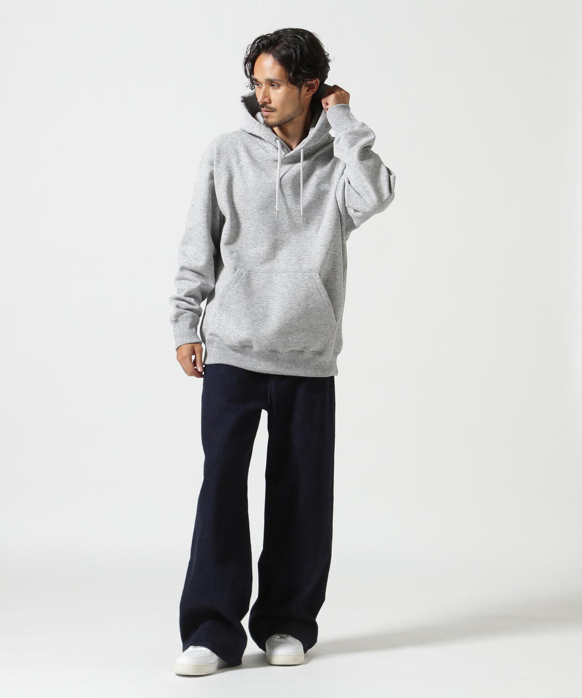 THE NORTH FACE/ザ・ノース・フェイス/SMALL LOGO HEATHER SWEAT HOODIE