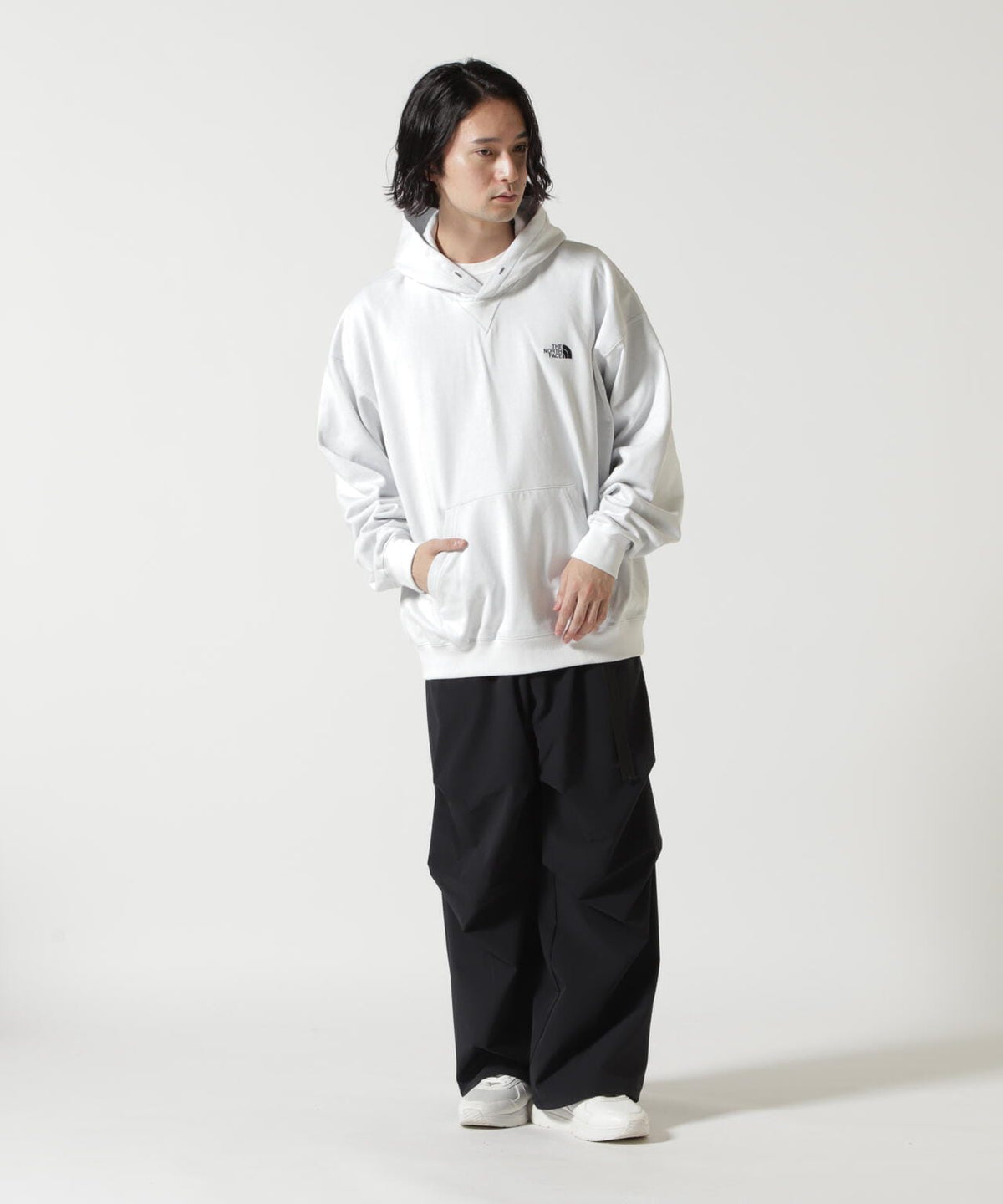 THE NORTH FACE/ザ・ノース・フェイス/JACQUARD BACK SQUARE LOGO HOODIE