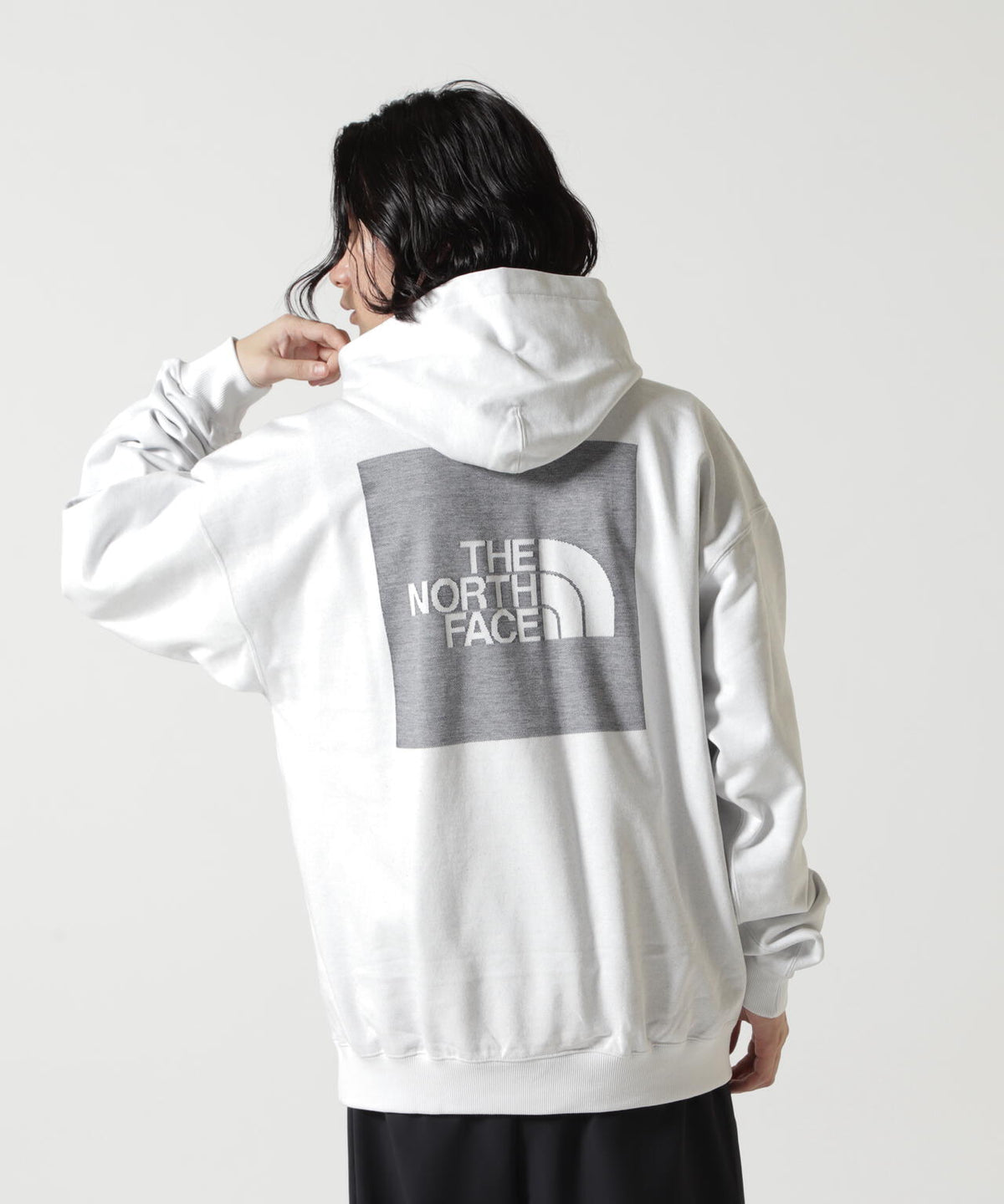 THE NORTH FACE/ザ・ノース・フェイス/JACQUARD BACK SQUARE LOGO HOODIE