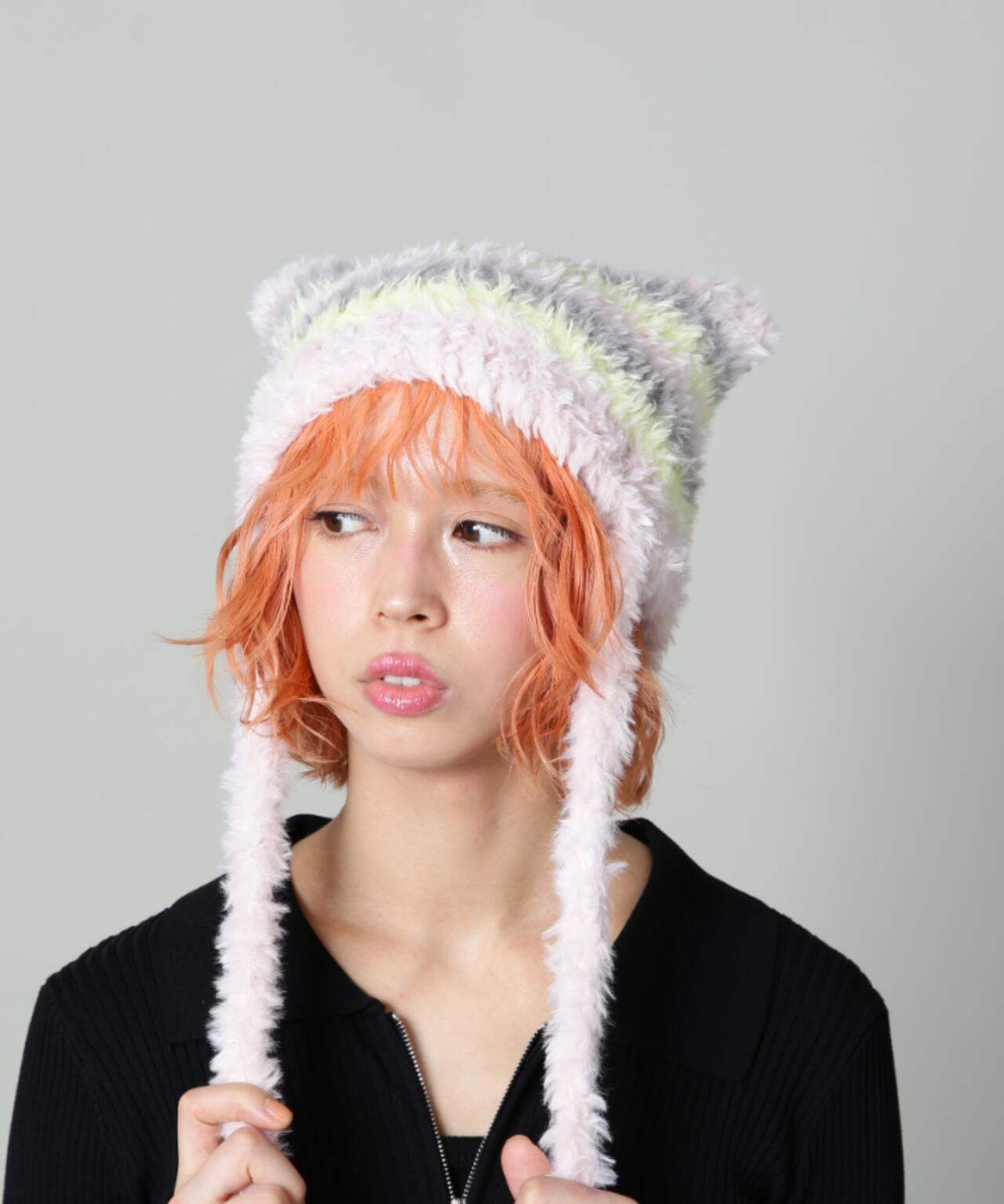 【WEB限定】SIS/エスアイエス/ボンボンネコミミニットCAP