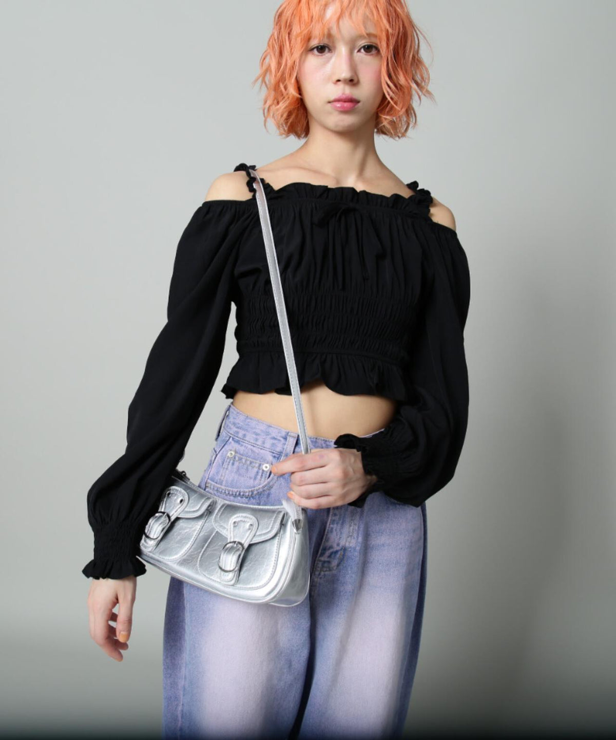 【WEB限定】SIS/エスアイエス/サイドポケットショルダーバッグ