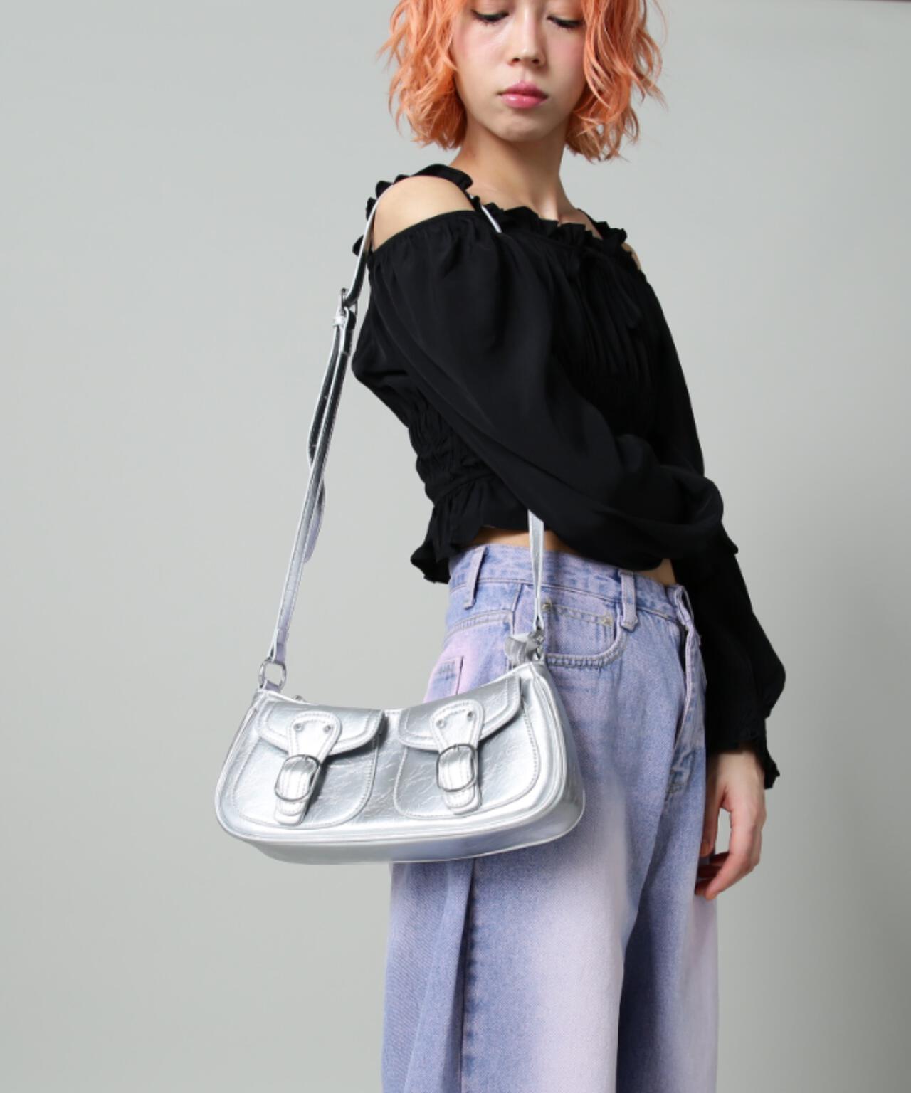 【WEB限定】SIS/エスアイエス/サイドポケットショルダーバッグ