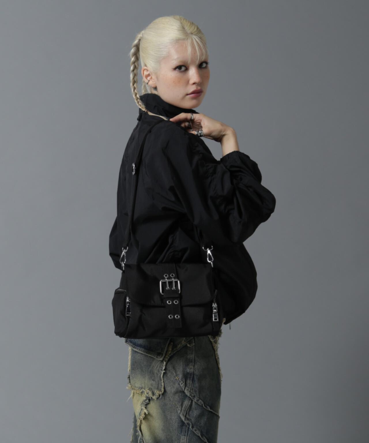 【WEB限定】SIS/エスアイエス/ベルトバックルスクエアバッグ