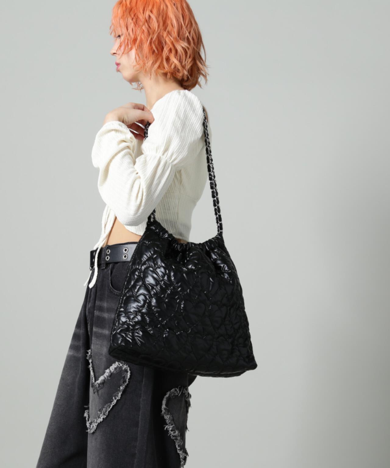 【WEB限定】SIS/エスアイエス/ハートキルティングバッグ
