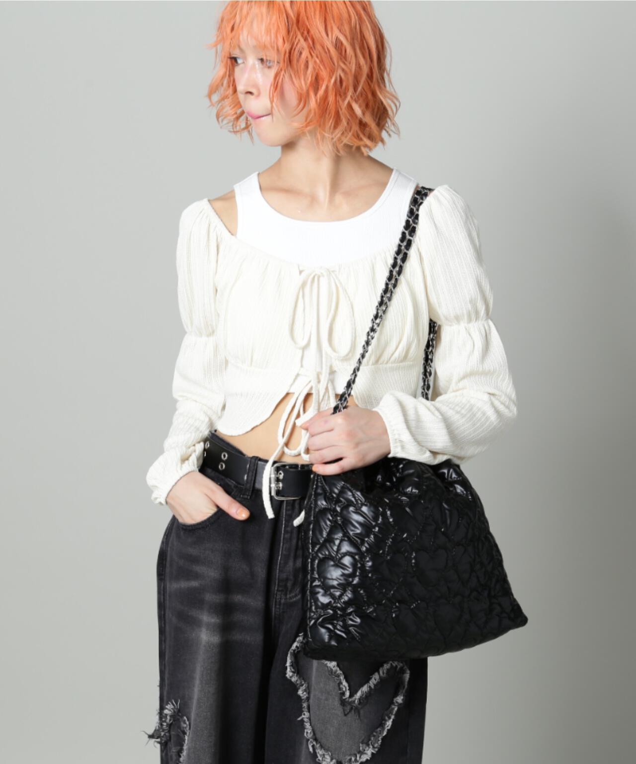 【WEB限定】SIS/エスアイエス/ハートキルティングバッグ