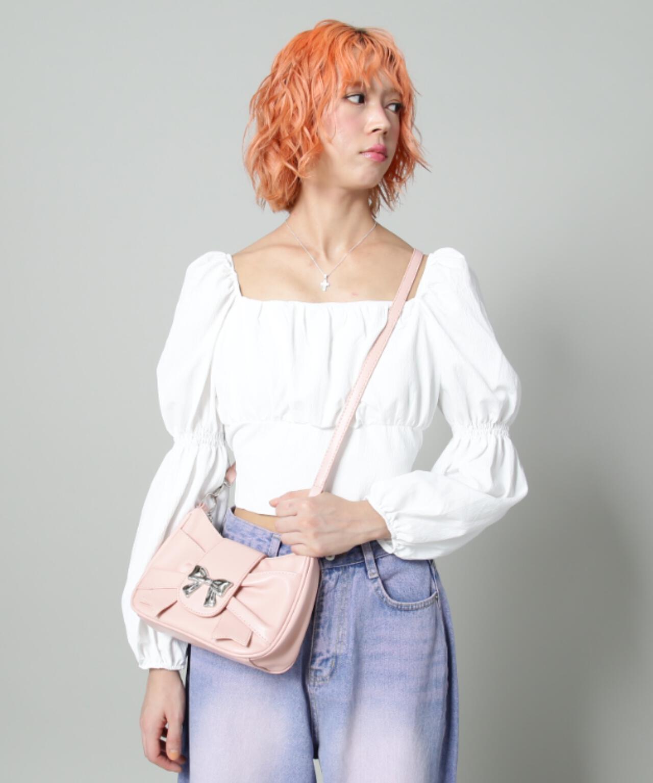 【WEB限定】SIS/エスアイエス/リボンミニバッグ