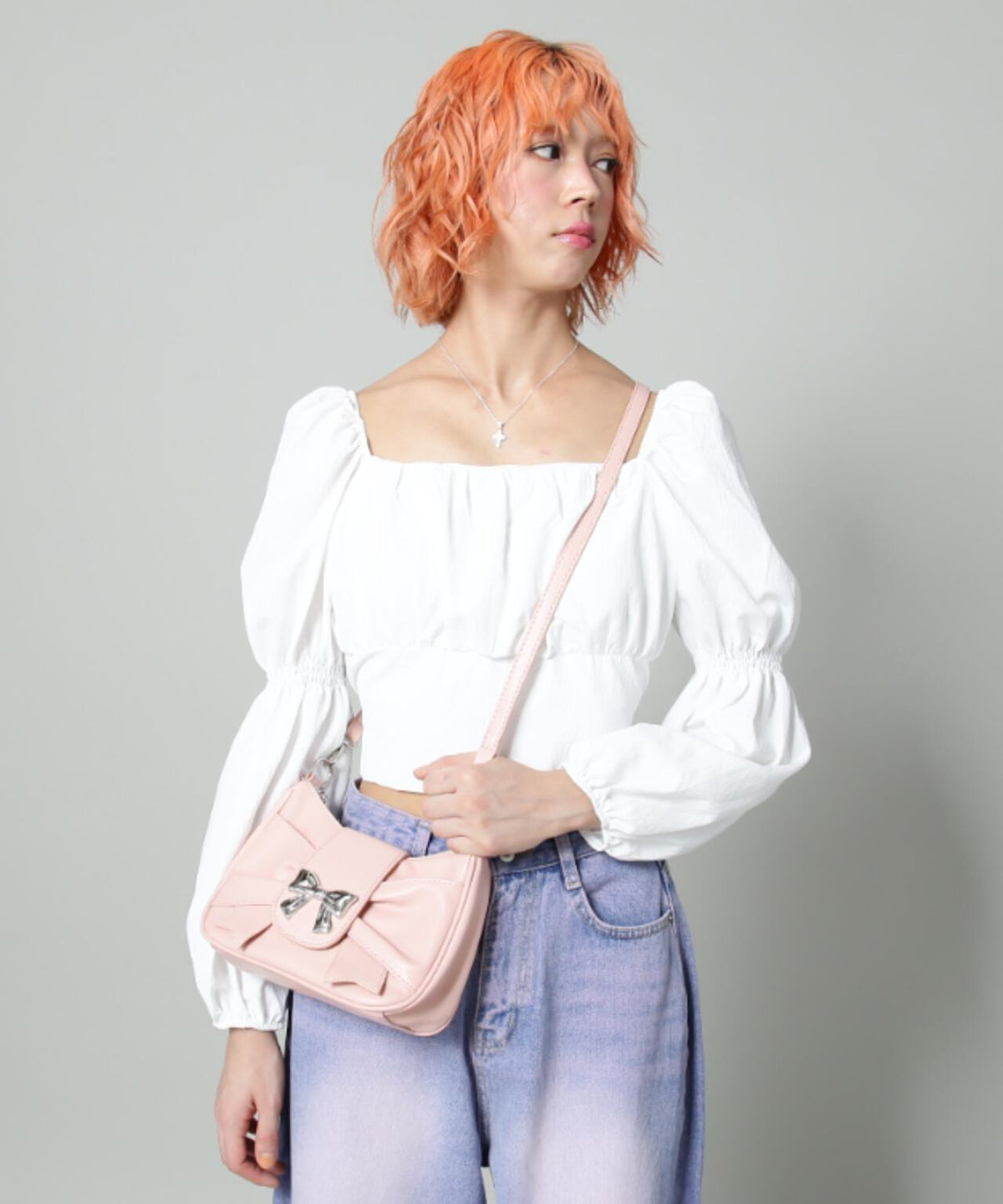 【WEB限定】SIS/エスアイエス/リボンミニバッグ