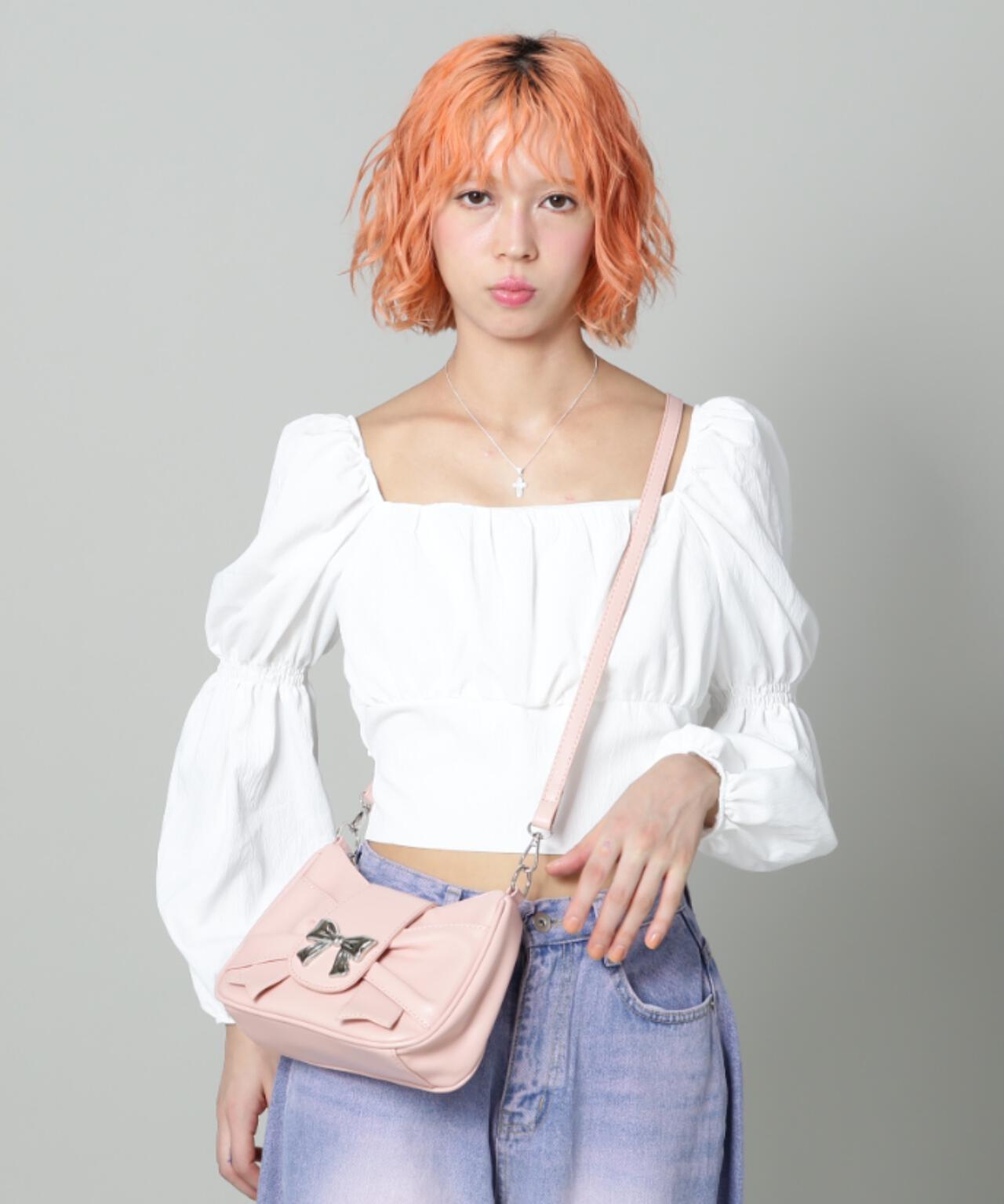 【WEB限定】SIS/エスアイエス/リボンミニバッグ