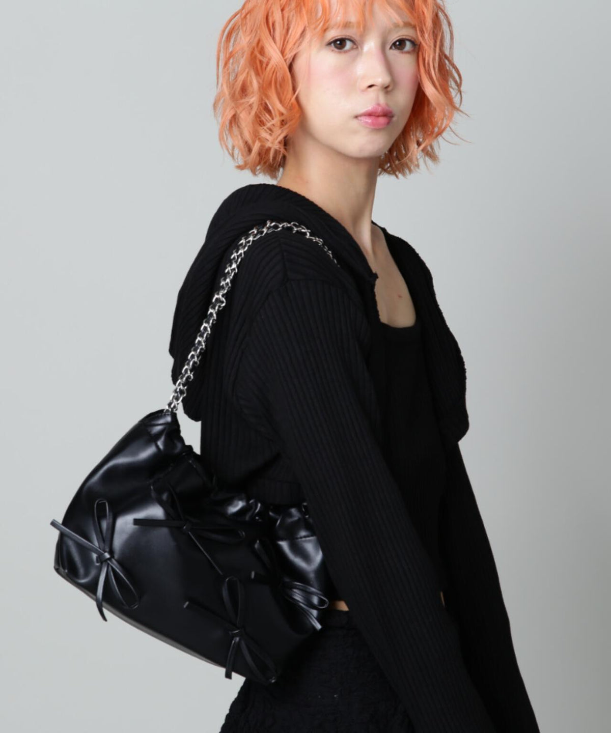 【WEB限定】SIS/エスアイエス/リボンチェーンバッグ