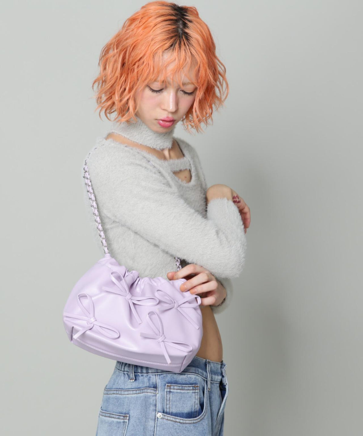 【WEB限定】SIS/エスアイエス/リボンチェーンバッグ