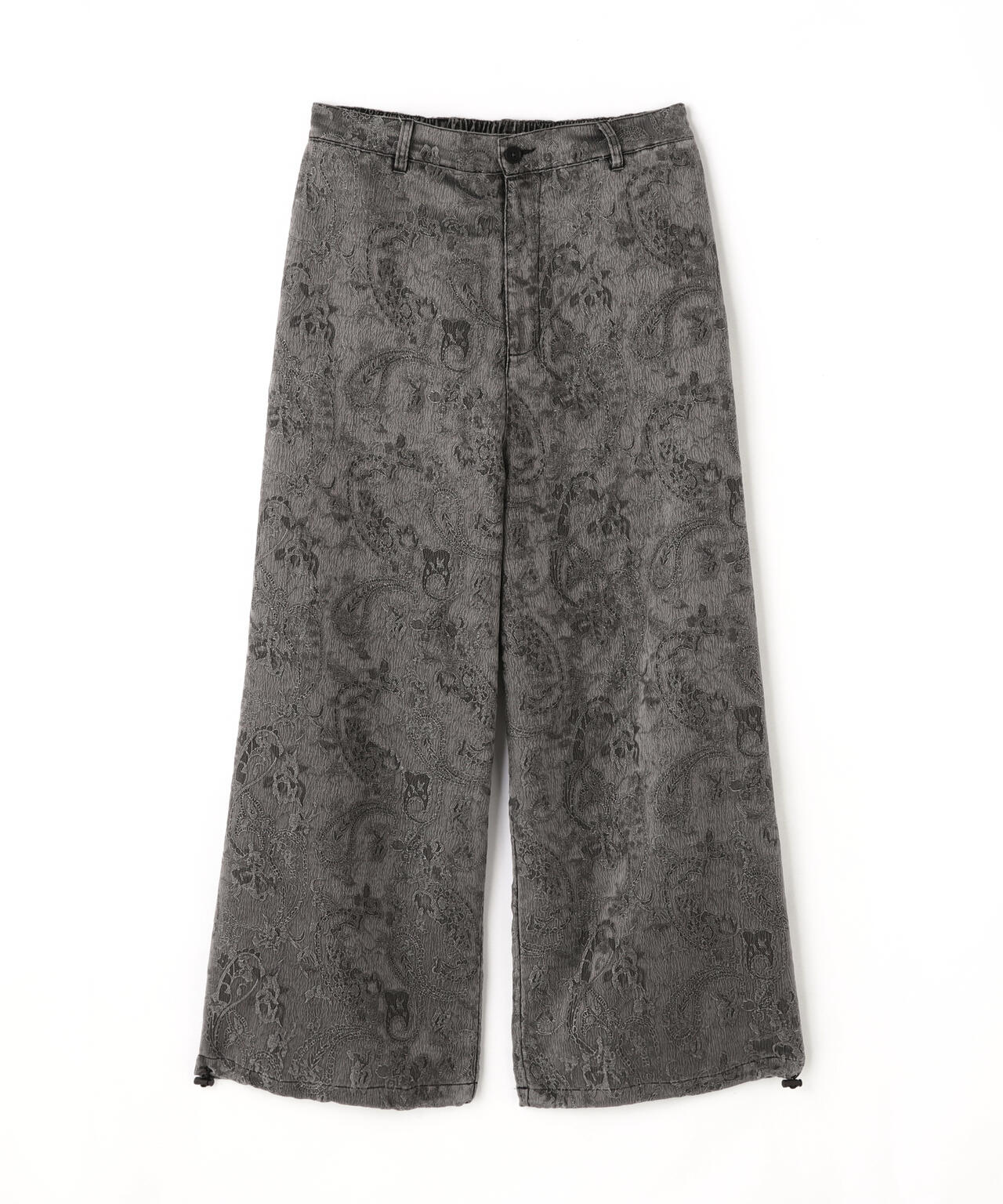 Chica/チカ/FLORAL JAQUARD PIGMENT WIDE PANTS